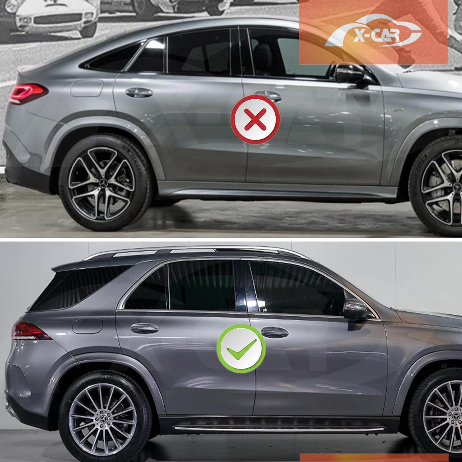 X-CAR Boot Liner Compatible with Mercedes-Benz GLE 2018-2025 Heavy Duty Trunk Cargo Mat Luggage Tray Car Accessories image number 6