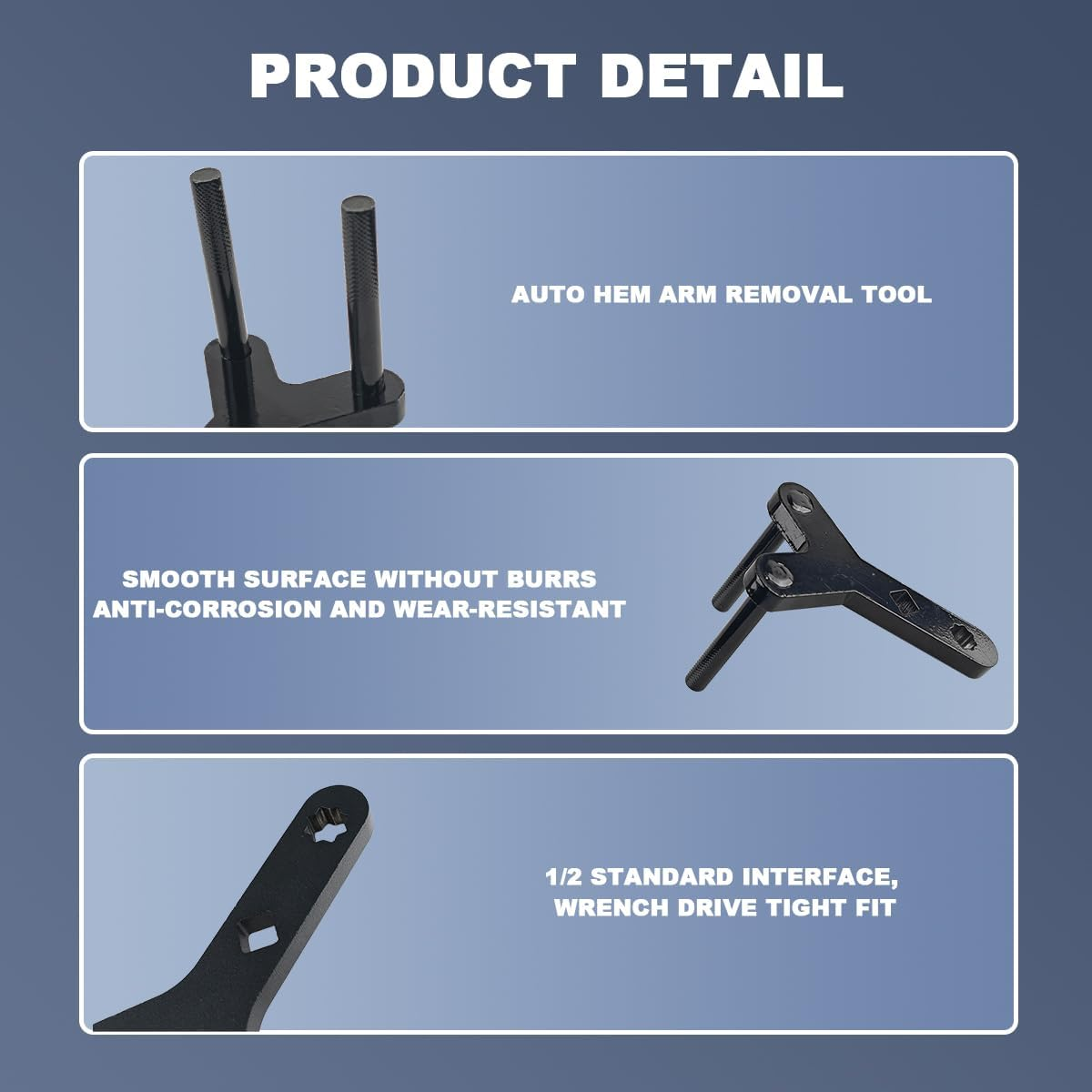 Mandark New Lower Control Arm Prying Car Tool, Specialty Automotive Suspension Bushing Ball Joint Pry Tool, Vehicle Removal Instrument Accessories, Universal for SUV Sedan Truck (Black Pattern) - Silver image number 2