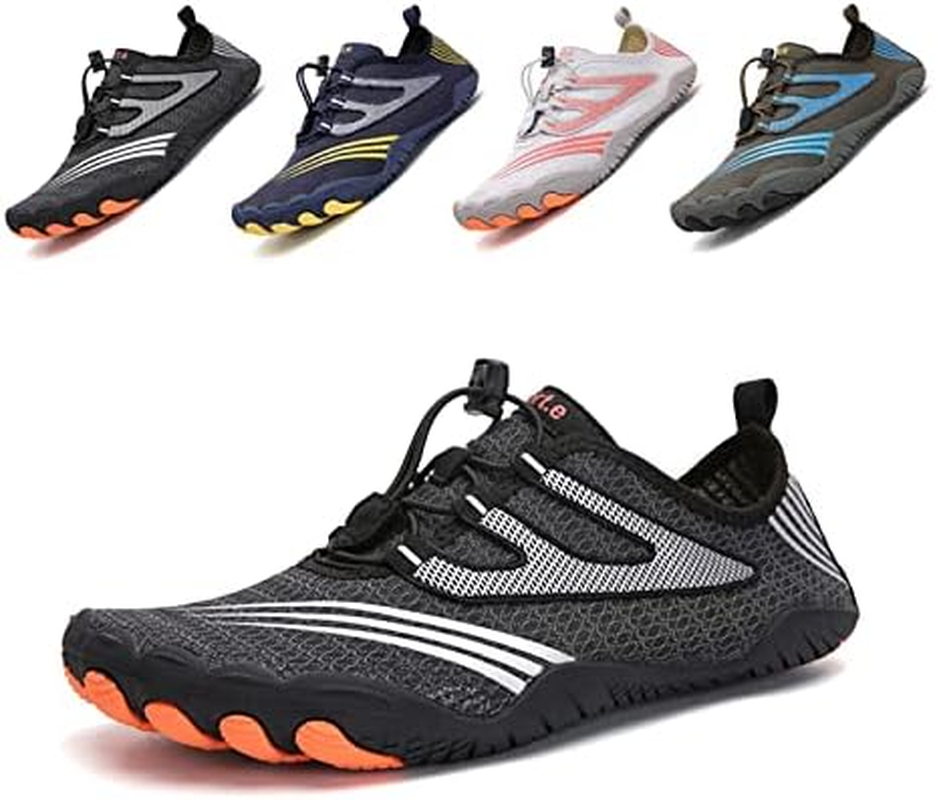 Funmoon Barefoot Water Shoes Mens Womens Quick Dry Aqua Shoes Unisex Swimming Shoes for Men, Beach, Diving, Surfing, Boating, Snorkeling Shoes