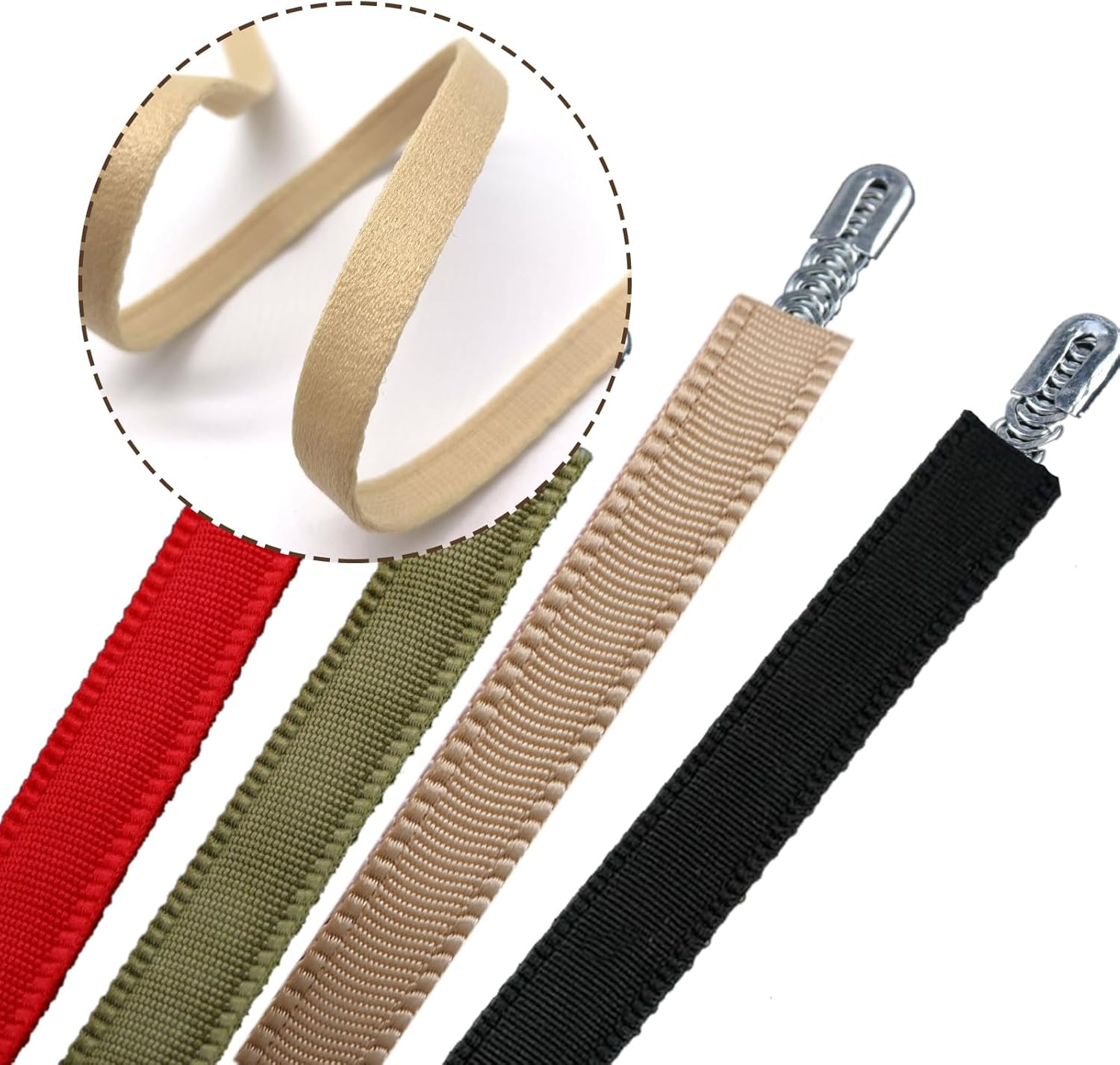 10 Yards Nylon Plush Boning for Sewing, 3/8 Inch Corset Boning Casing, Bra Underwire Casing Elastic Band, Beige Hollow Nylon Ribbon Bone Casing, Underwire Channeling Tape for Lingerie Bridal Gowns image number 4