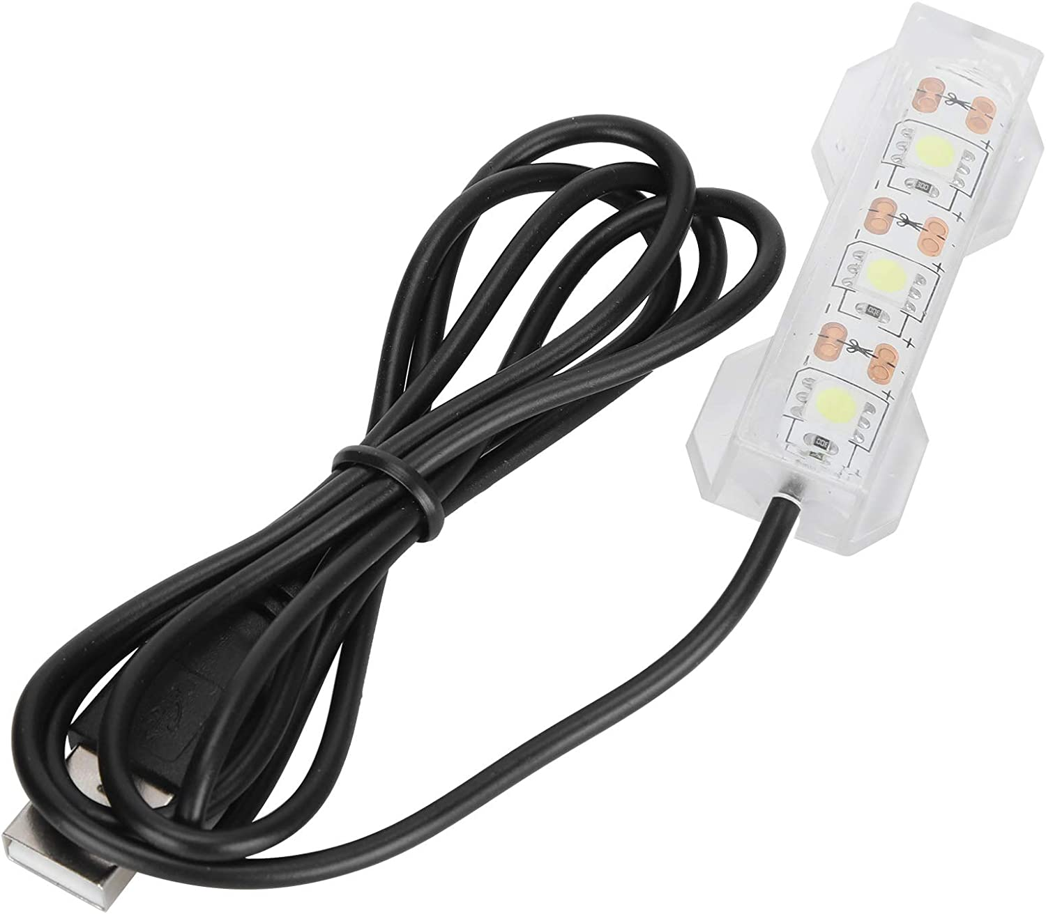 LED Aquarium Light, Lightweight Aquarium USB Light, Waterproof USB Charging Plastic 2.4X0.8 Inch for Aquarium Fish image number 4