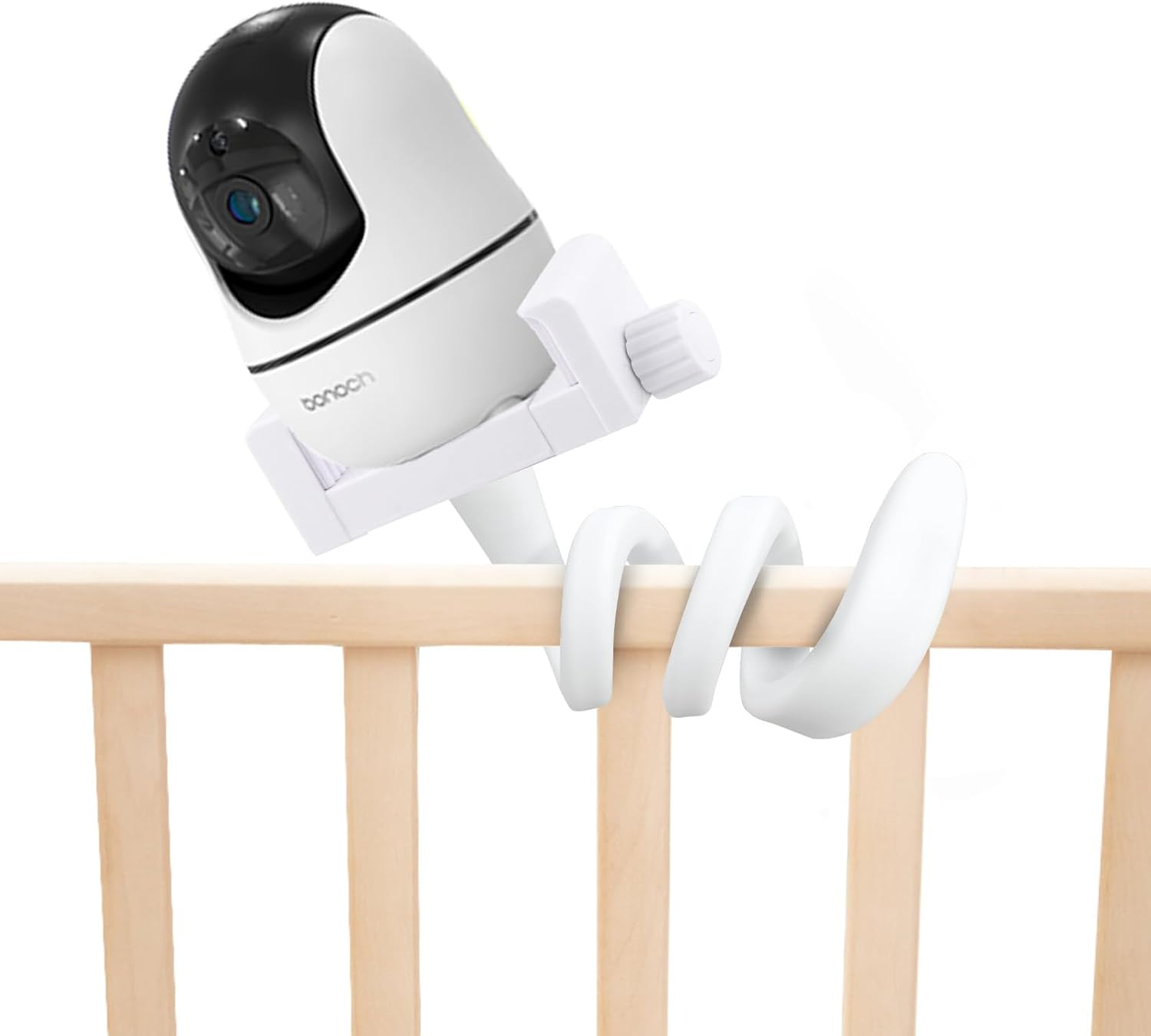 Baby Monitor Mount Camera Shelf Compatible with Infant Optics DXR 8 & DXR-8 Pro and Most Other Baby Monitors,Universal Baby Camera Holder with a 1/4&rdquo;Threaded Connection,Attaches to Crib Cot Shelves image number 1