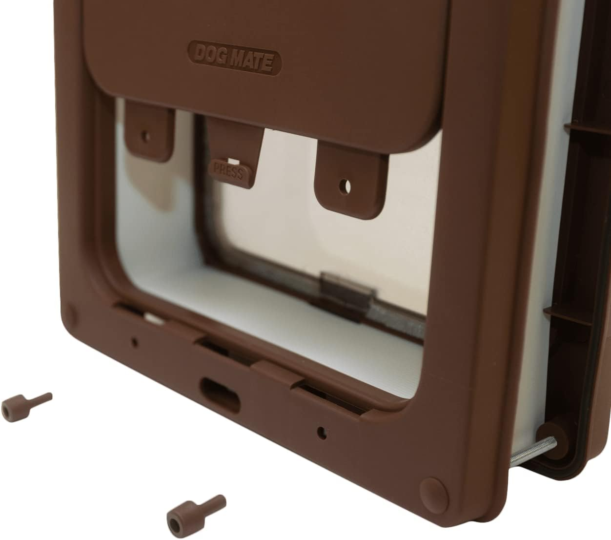 Dog Mate Lockable Medium Dog Door, Brown (215B) image number 3