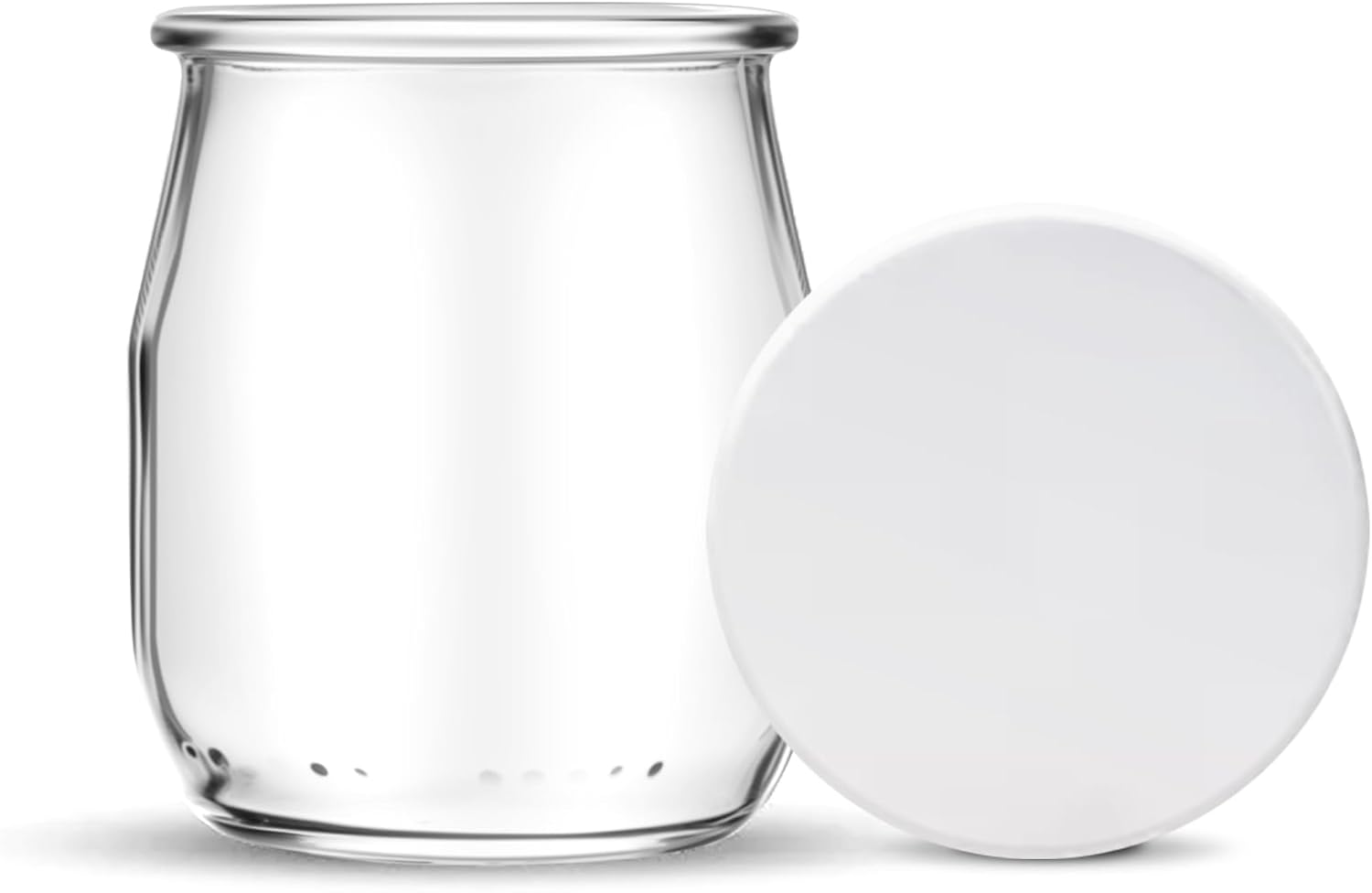 HEEKSE Set of 12 Yoghurt Jars with 24 Lids, Made in France image number 1