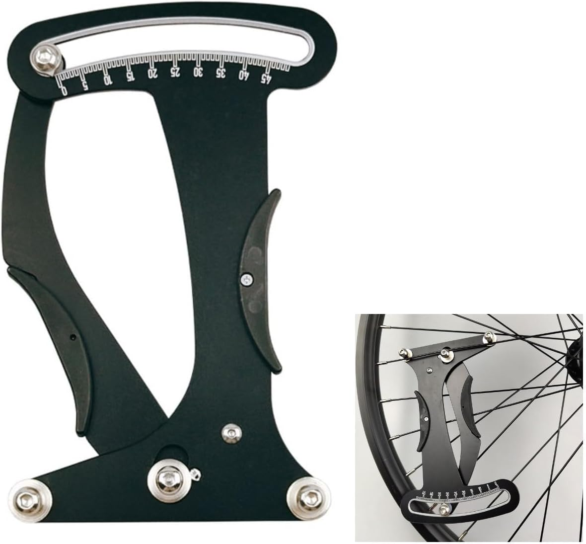 Bicycle Bike Spoke Tension Meter Tool, Aluminum Alloy with Meter Tensiometer, Wire Wheel Set Rim Adjustment for Road Bike Measuring Indicator Voltage Value image number 3