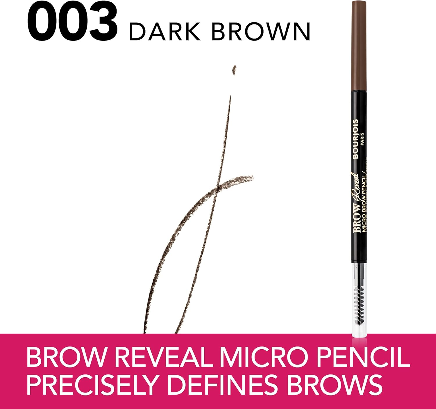 Eyebrow Pencil Bourjois Brow Reveal 003-Dark Brown 0,35 G image number 2