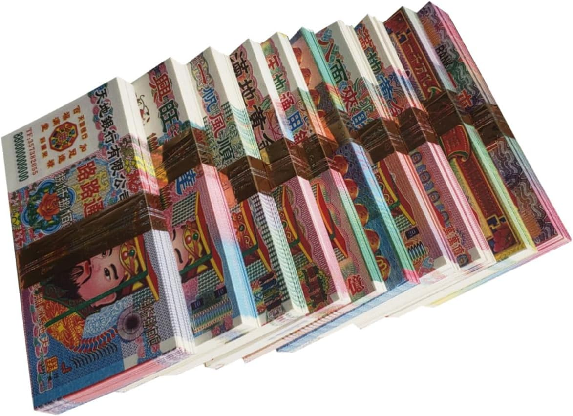 LALAFINA Realistic 1000 Sheets of Ancestor Money Bright Easy to Burn Paper Money for Festival Sacrifice image number 2