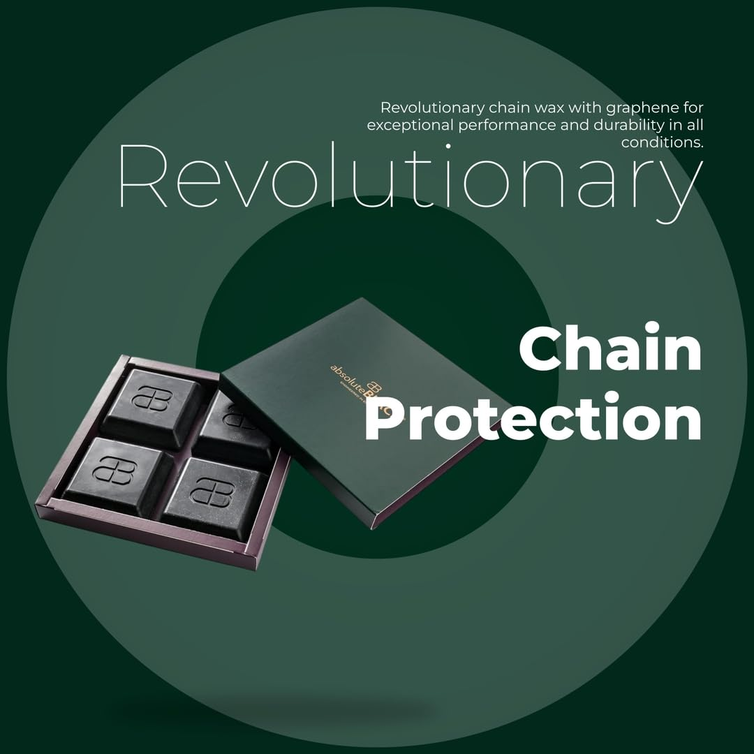 Absoluteblack Premium Bike Chain Lube - Graphenwax 2.0 Chain Wax with Uk-Manufactured Graphene, Pfas-Free, Advanced V2 Formula for Long-Lasting Lubrication and Superior Performance 12Oz image number 1