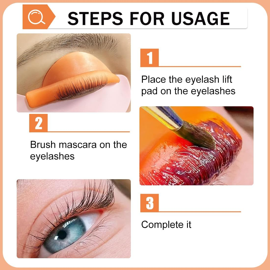 Eyelash Lifting Pads, Lash Lift Shields, Silicone Perm Pad, Silicone Pads, Lifting Lash Lift Adhesive Pads, Silicone Pads, Reusable Perm Pad for Eyelash Perm (Pack of 10)