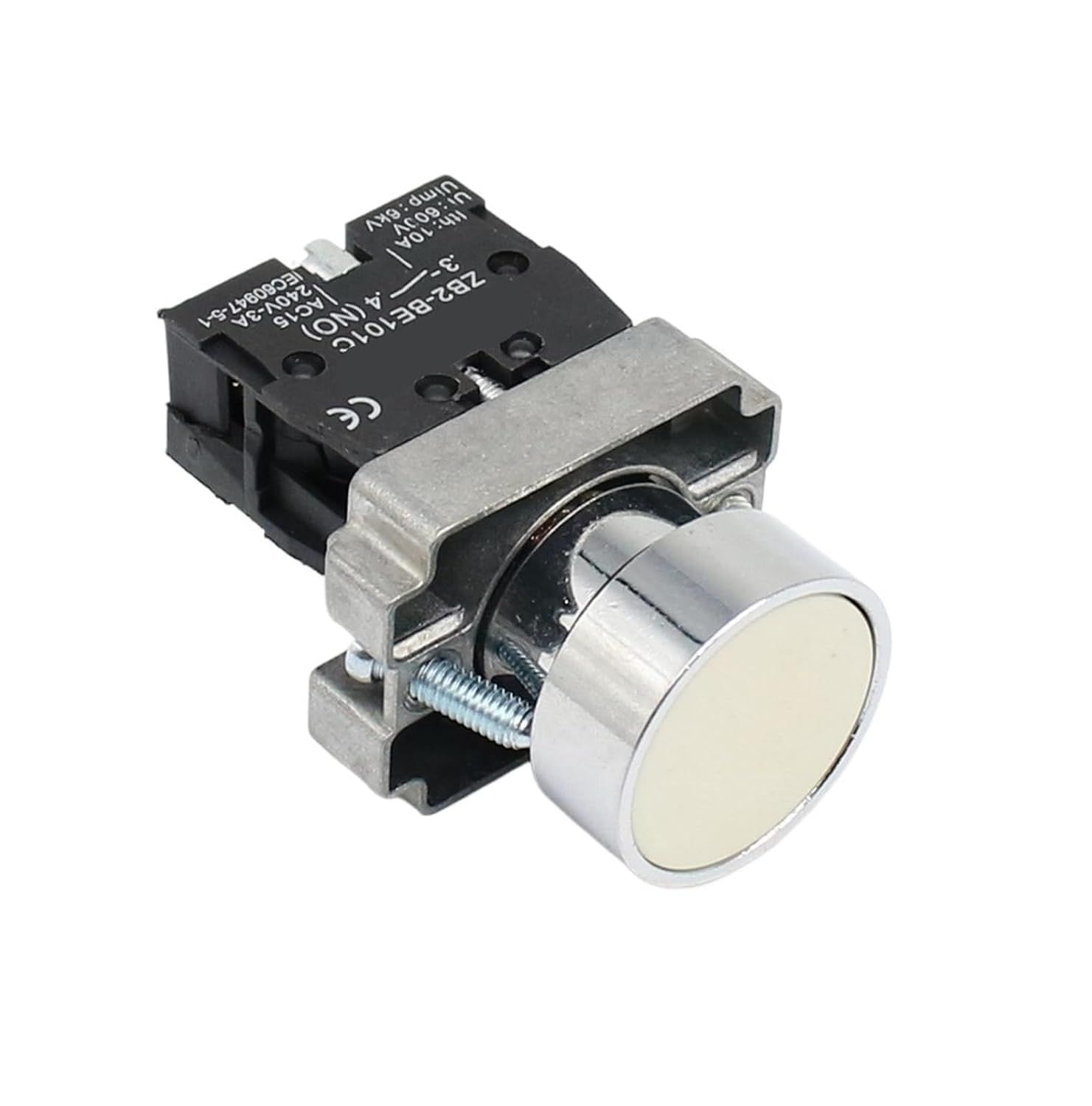 KLVN 22Mm XB2-BA31 XB2-BA42 Momentary Push Button Switch 10A 240V~3A Circular Small Size Flat round Panel NC/NO (Color : XB2 BA 51)