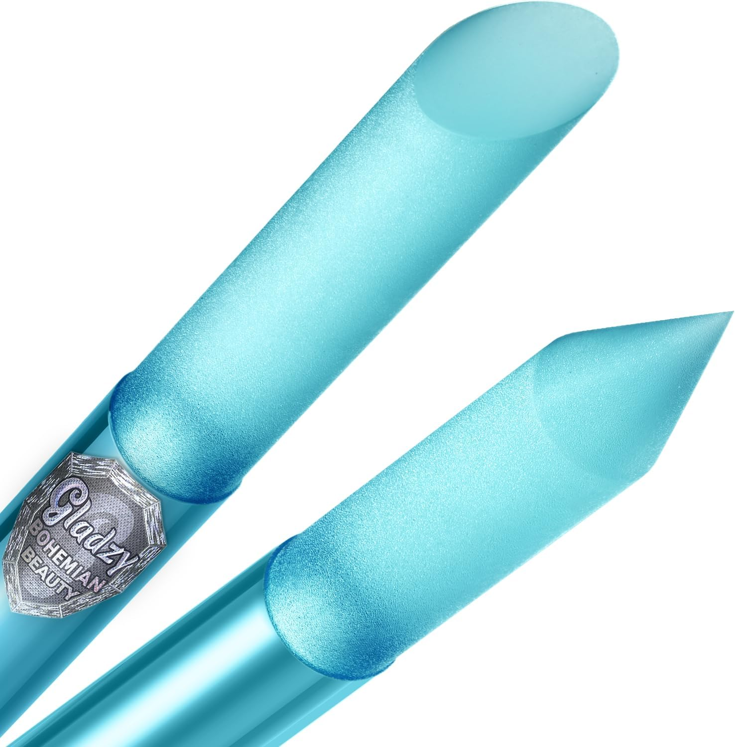 GLADZY Glass Cuticle Pusher - Manicure Cuticle Stick - Crystal Glass Cuticle Remover - Professional Nail Care Tool - Genuine Czech Quality Premium File Set