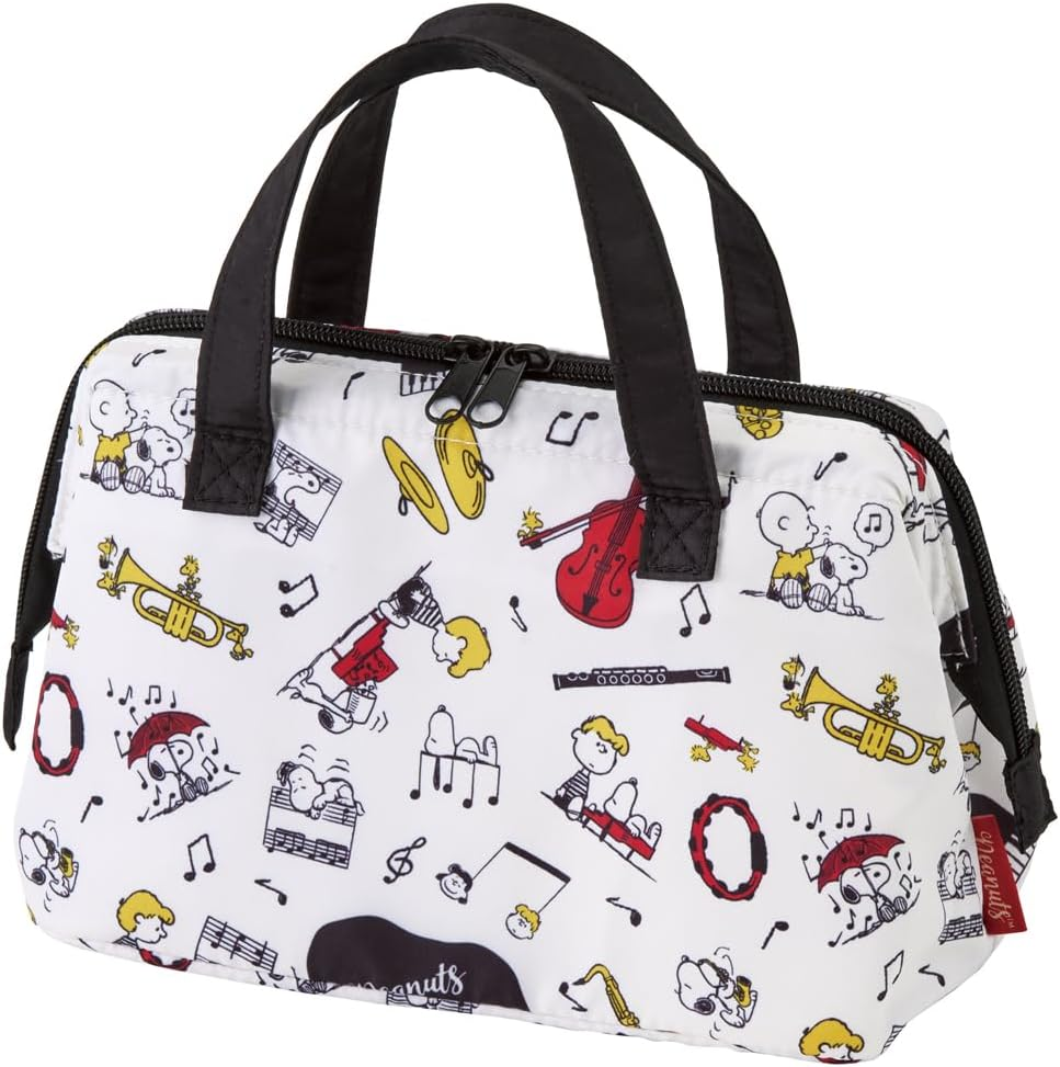 Skater KCOB2-A Snoopy Corduroy Fabric, Insulated, Thermal Lunch Bag, 11.8 X 4.7 X 7.1 Inches (30 X 12 X 18 Cm)