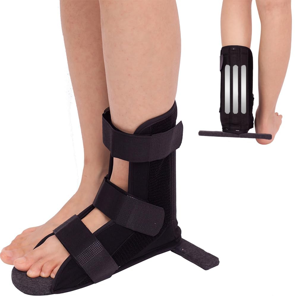Recovery Shoes,Fracture Boot for Foot and Ankle,T-Bone Fix Post-Operative Shoe,Orthopedic Brace for Foot Injuries, Ankle Fractures, Ankle Stabilization with Adjustable Straps (Black, M) image number 1