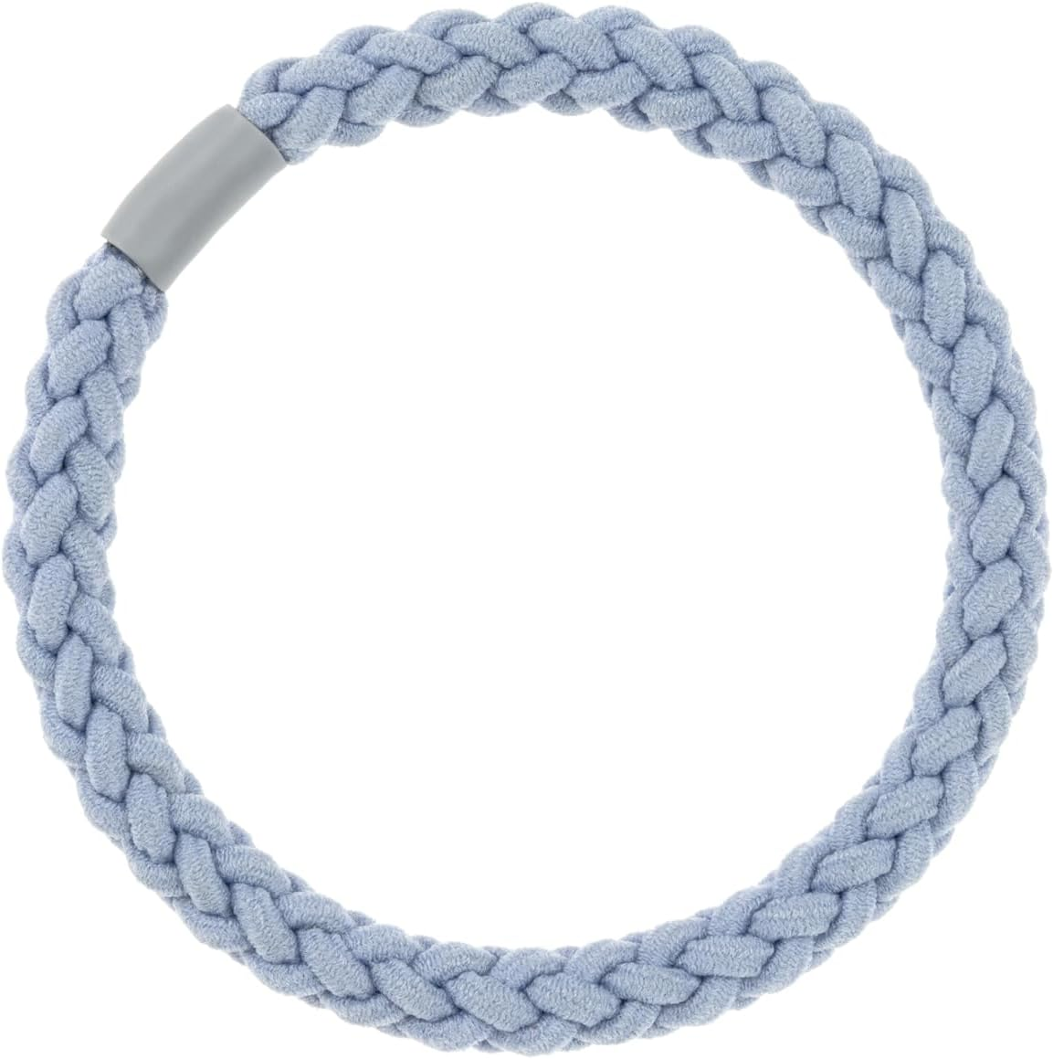 Invisibobble BEAUTIES Bebe Blue (Pack of 4) - Braided Spiral Hair Bobbles in Pastel Blue & Green - Stylish in Hair & as a Bracelet - Spiral Hair Scrunchie Women & Mini - Gentle, Fashionable image number 1