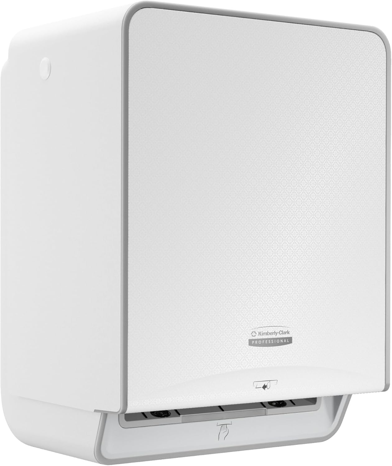 Kimberly-Clark Professional&trade; ICON&trade; Automatic Roll Towel Dispenser (53940), White Chassis with White Mosaic Design Faceplate; 1 Dispenser and Faceplate per Case image number 6