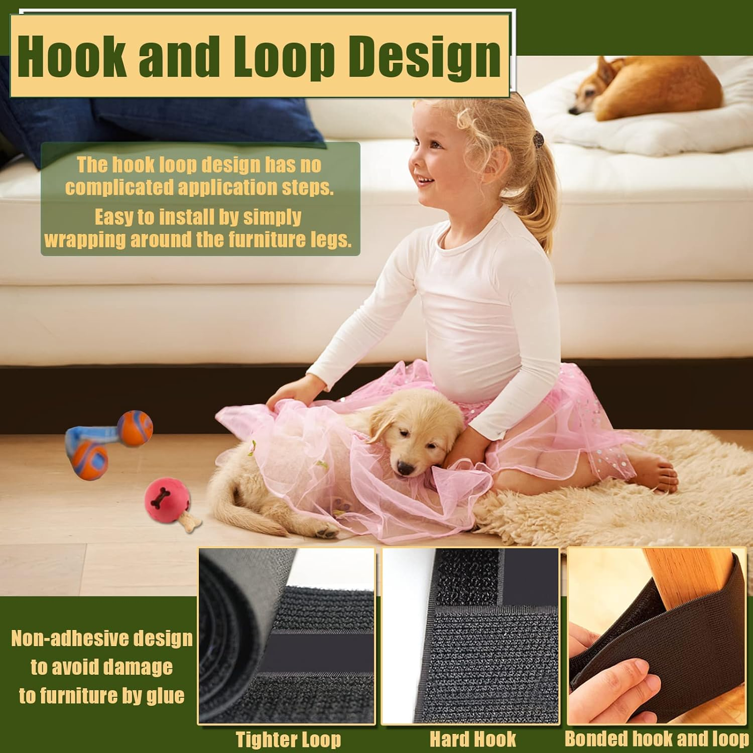 STAY GENT Toy Blocker for under Bed and under Couch, under Couch Blocker under the Bed Gap Blocker Bumpers to Stop Kids Pets Dogs and Cats Toys Going under Furniture Gaps, 15Cm X 7M