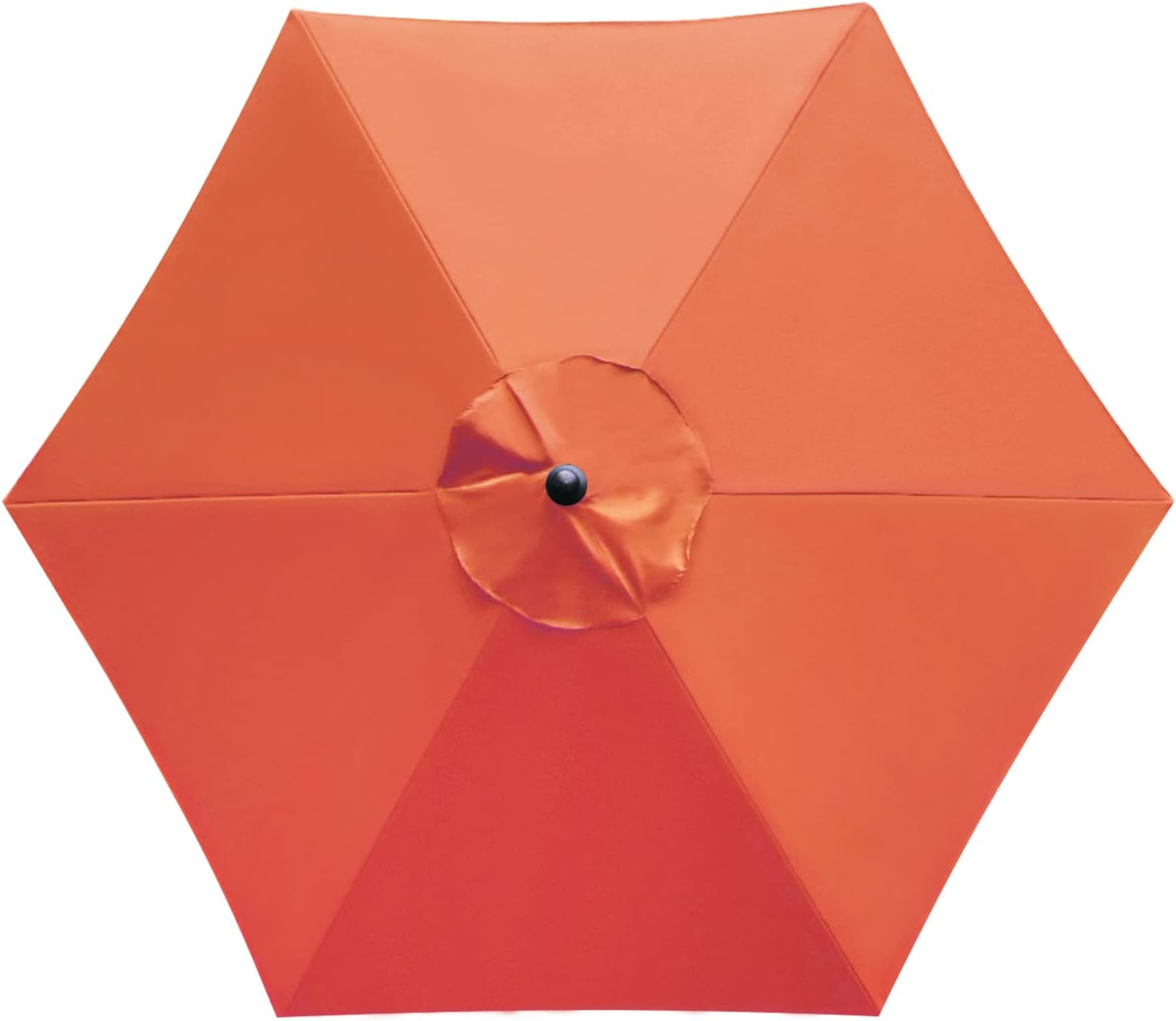 Sunnyglade 7.5Ft Patio Umbrella Replacement Canopy Market Umbrella Top Outdoor Umbrella Canopy with 6 Ribs - Black image number 2