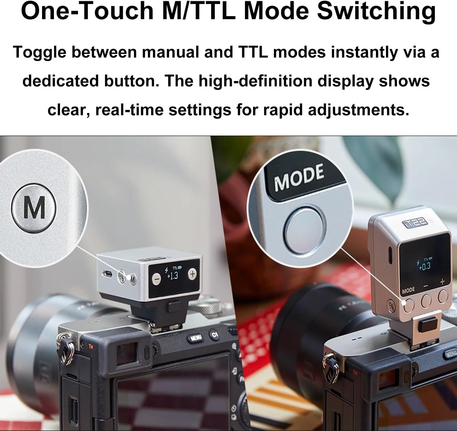 GODOX It20 R It20R TTL Camera Flash for Ricoh Camera Flash Speedlite Speedlight Light with 7.4V/300Mah Lithium Battery,1.5S Recycle Time,700 Full-Power Flashes,Ultra Compact,Magnetic Color Filter image number 4