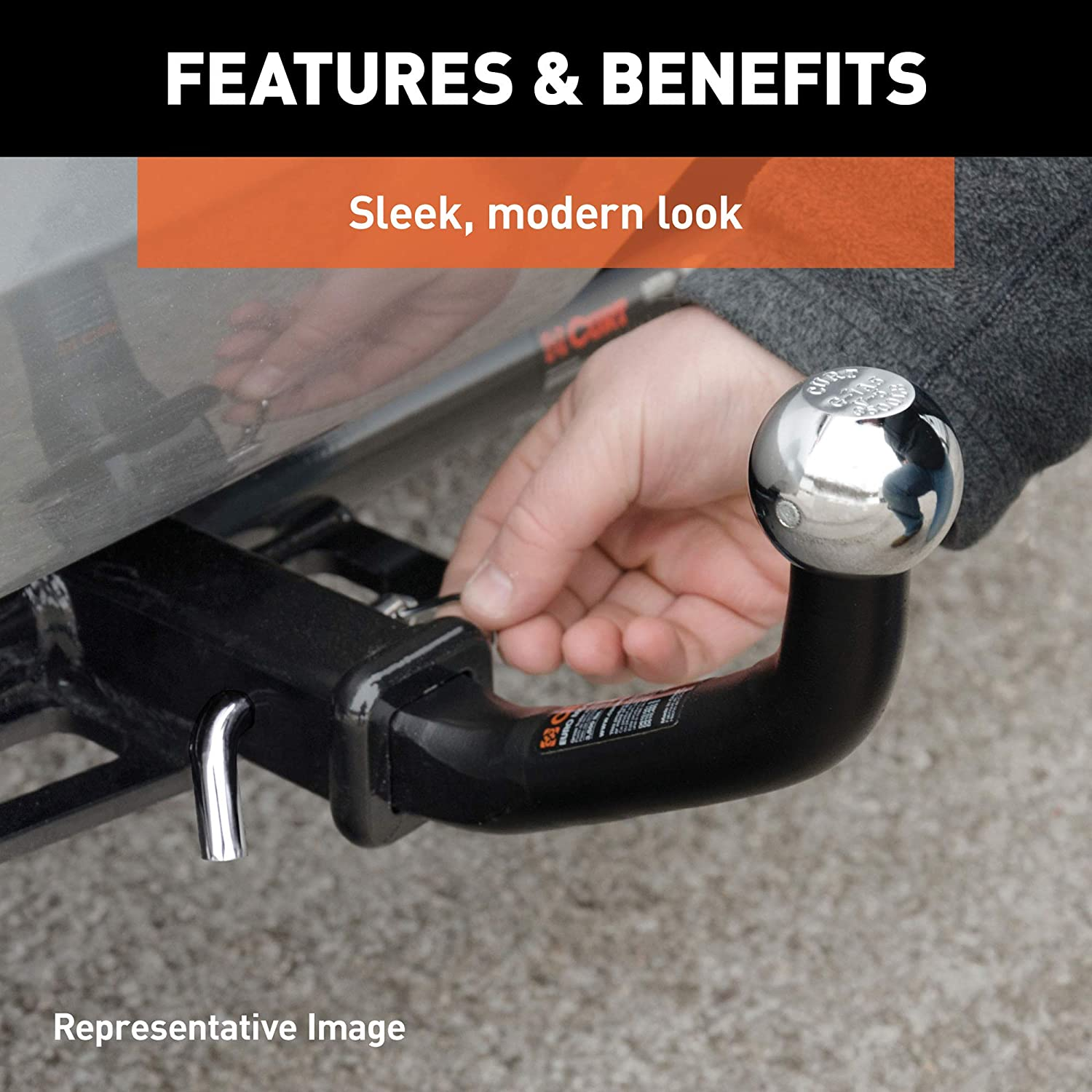 CURT 45572 Euro Mount Ball Mount image number 4