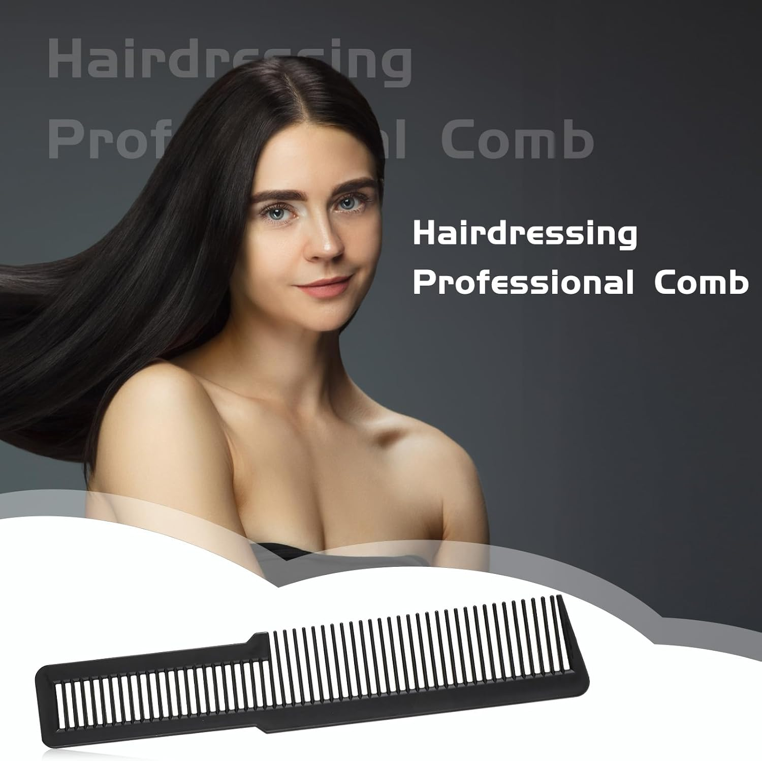 Barber Comb, 10 Pcs Hair Cutting Comb Professional Fine Tooth Clipper Comb Plastic All Purpose Hair Comb Set Hair Styling Tools for Men Women Stylists Home Salon (8 Colors) image number 5