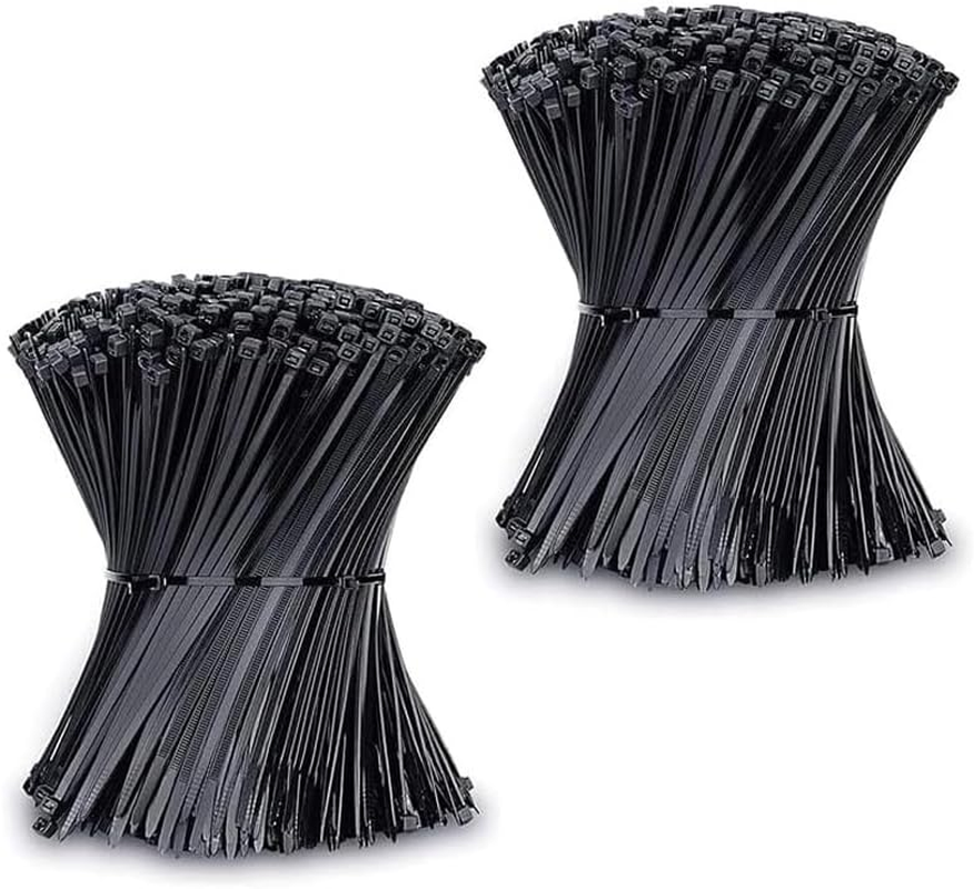 Tootoo 200/400Pcs Cable Ties Ziptie Nylon UV Stabilised Plastic Electrical Wire Bundle Bulk (200, 200Mm X 3.6Mm (Color Random)) image number 2