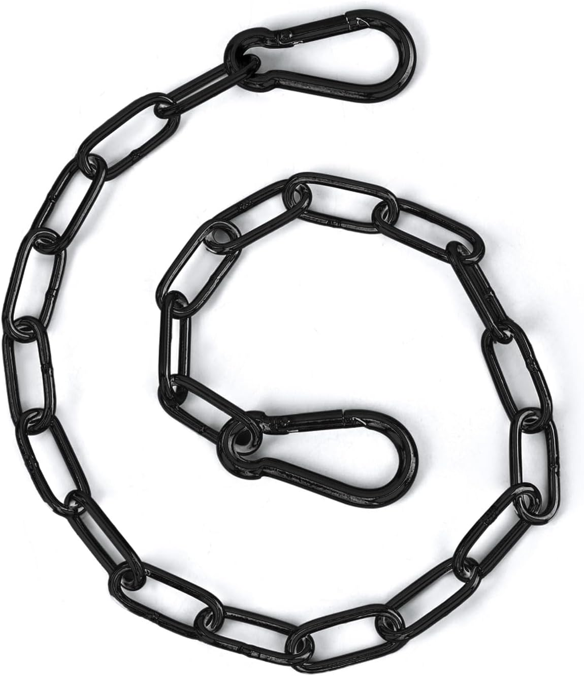 Gate Chain Lock, 20 Inch Stainless Steel Gate Link Chain Lock with Both-Ended Carabiners Chain Link Gate Latches for Outdoor Fences, Pet Cages, Horse Goat Cow Corral Supplies image number 6