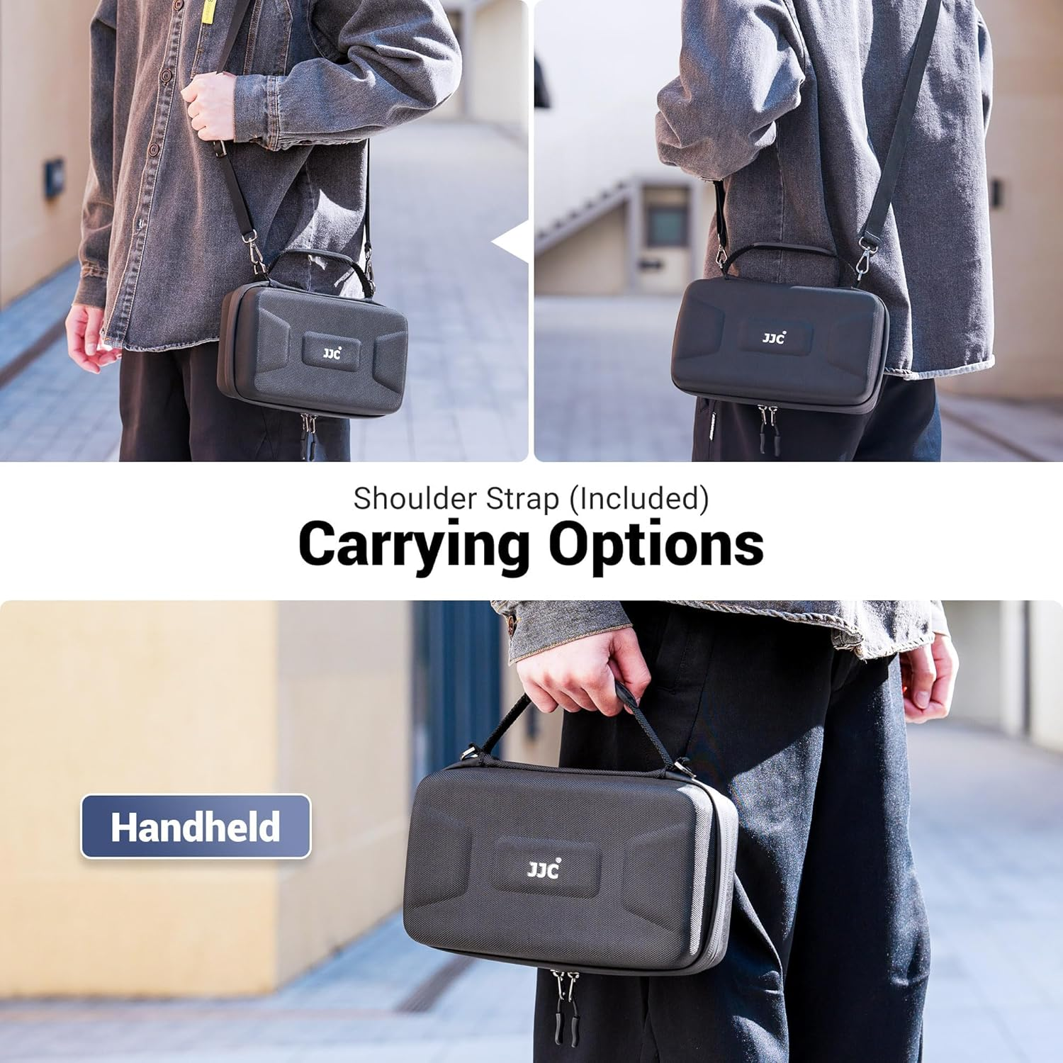 Hard Shell Osmo Action 5 Pro Case,Portable EVA Carrying Case Shoulder Bag for DJI Osmo Action 5 Pro/Action 4/3 Adventure Combo,Waterproof Action 5 Pro Accessories Protective Storage Case for Travel image number 4