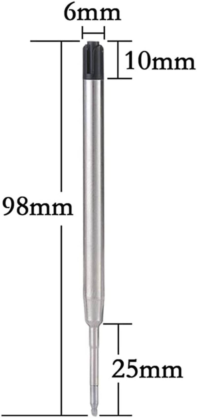 10 Ink Refills 0.5Mm for Parker Pens Ball Point Refill Blue image number 2