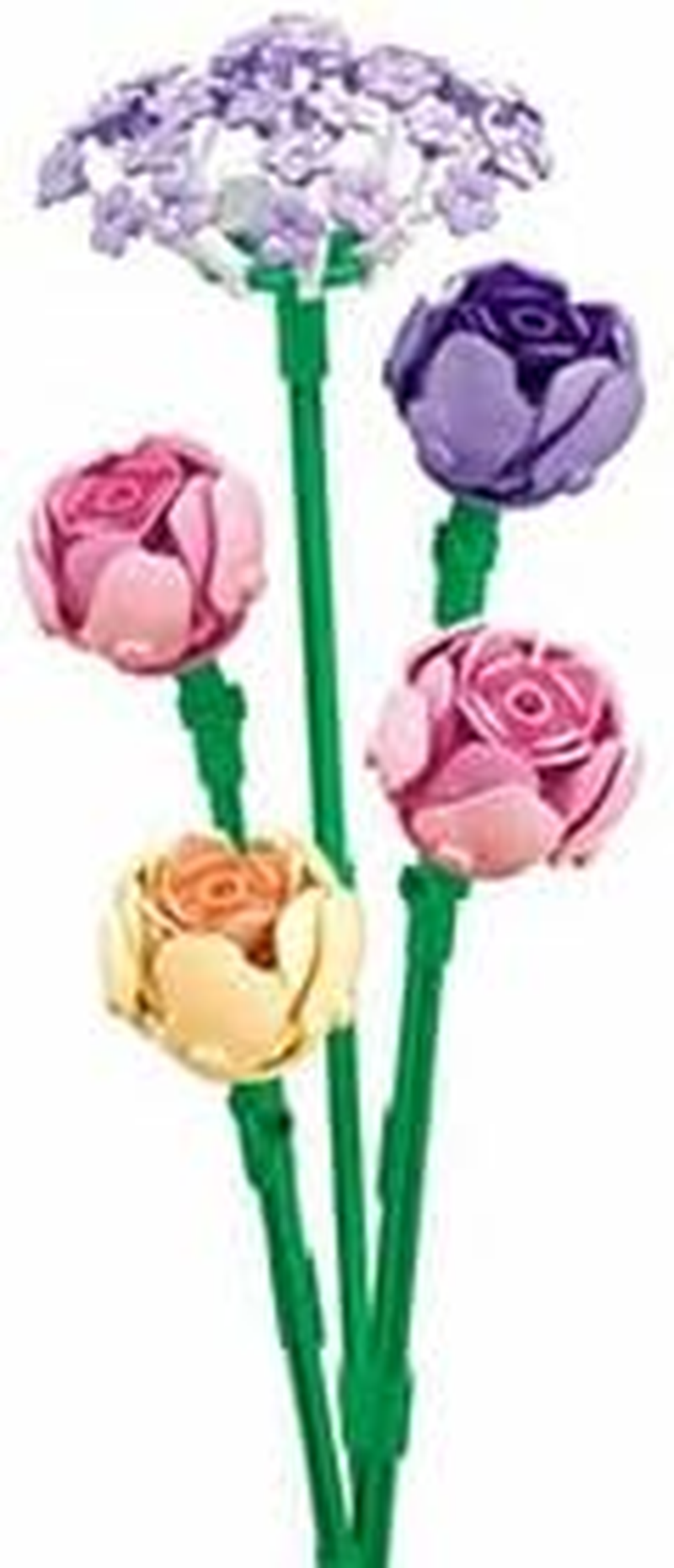 Stuban Building Block Flower Set with Vase, Creative Life Bricks, 33.5 Cm, Multi-Coloured Roses and Sunflower, M38-B1101-17