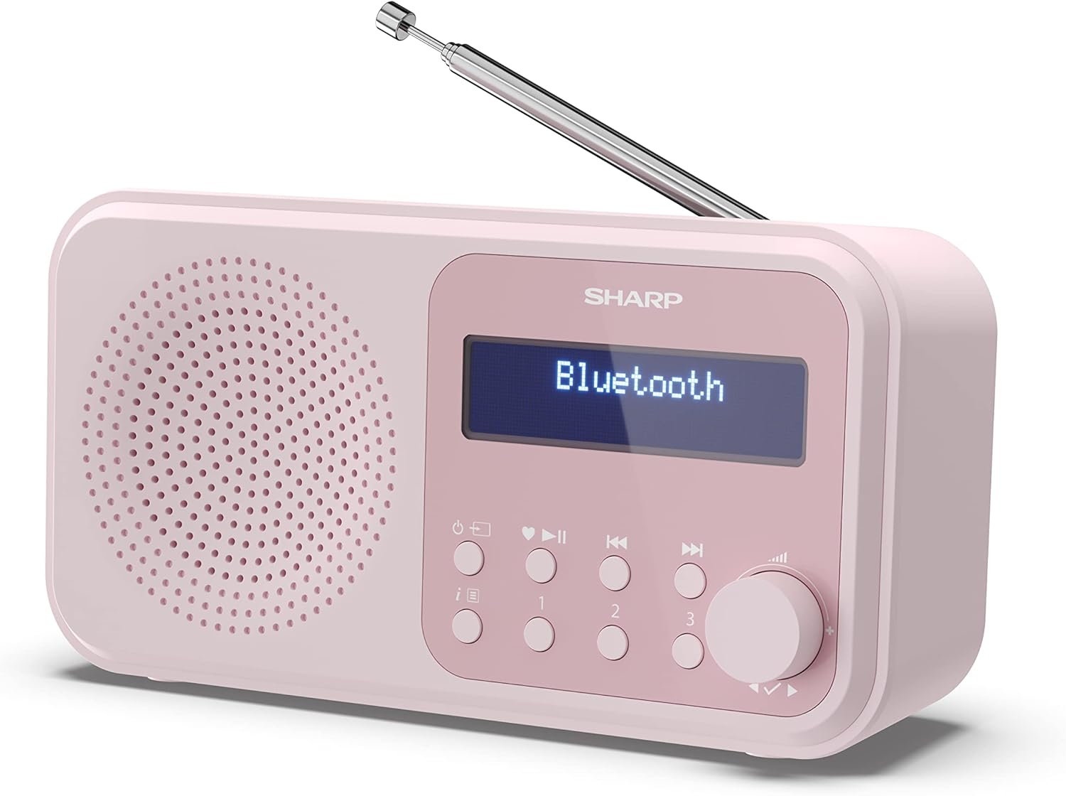 SHARP DR-P420(BK) Tokyo Portable Digital Radio with Bluetooth 5.0, Mono DAB+/FM Audio Player, Compact & Lightweight, Usb/Battery Powered, Dual Alarm Clock & 40 Pre-Sets &ndash; Midnight Black