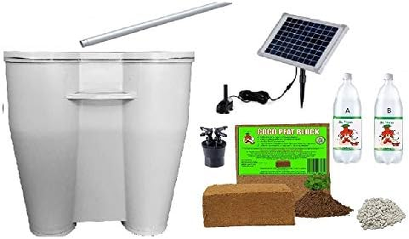 Solar - Smart Farm Hydroponic Tower Garden - Mr Stacky Australia (Black) image number 2