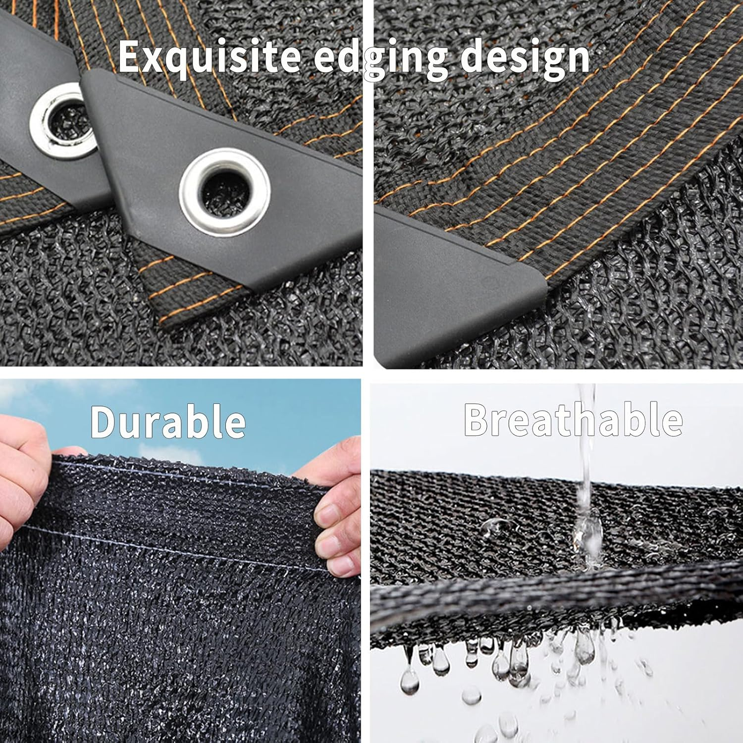 2 X 2M Rabbit Hutch Cover UV Protection 90% Sun Protection Pet Cage Chicken Coop Cover for Guinea Pig Rabbit Chicken Duck and Other Small Animals image number 2