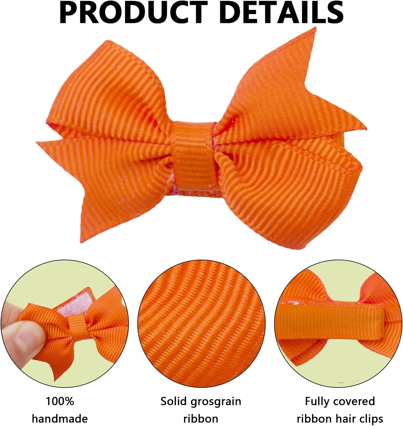 Baby Hair Clips for Girls, 24 Pieces, 2 Inch Hair Bows with Alligator Clips, Grosgrain Ribbon, 12 Colors, Perfect for Birthday Parties, Gifts & Everyday Wear &ndash; Compatible with Toddler Girls, Baby Girls image number 1