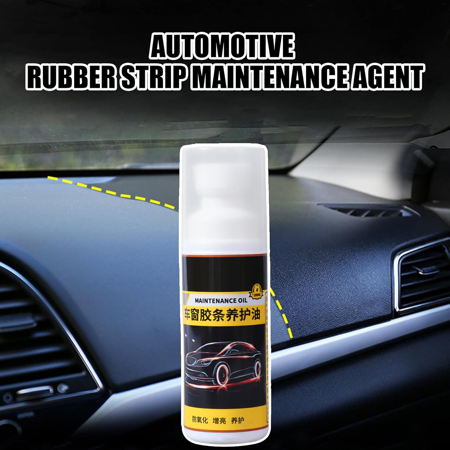 Interior Car Protectant,Rubber Strips Protective Agent,Auto Wiper Lubricant | for Tire Wheel Automotive Rv Marine Furniture Leather Seat Dashboard image number 6