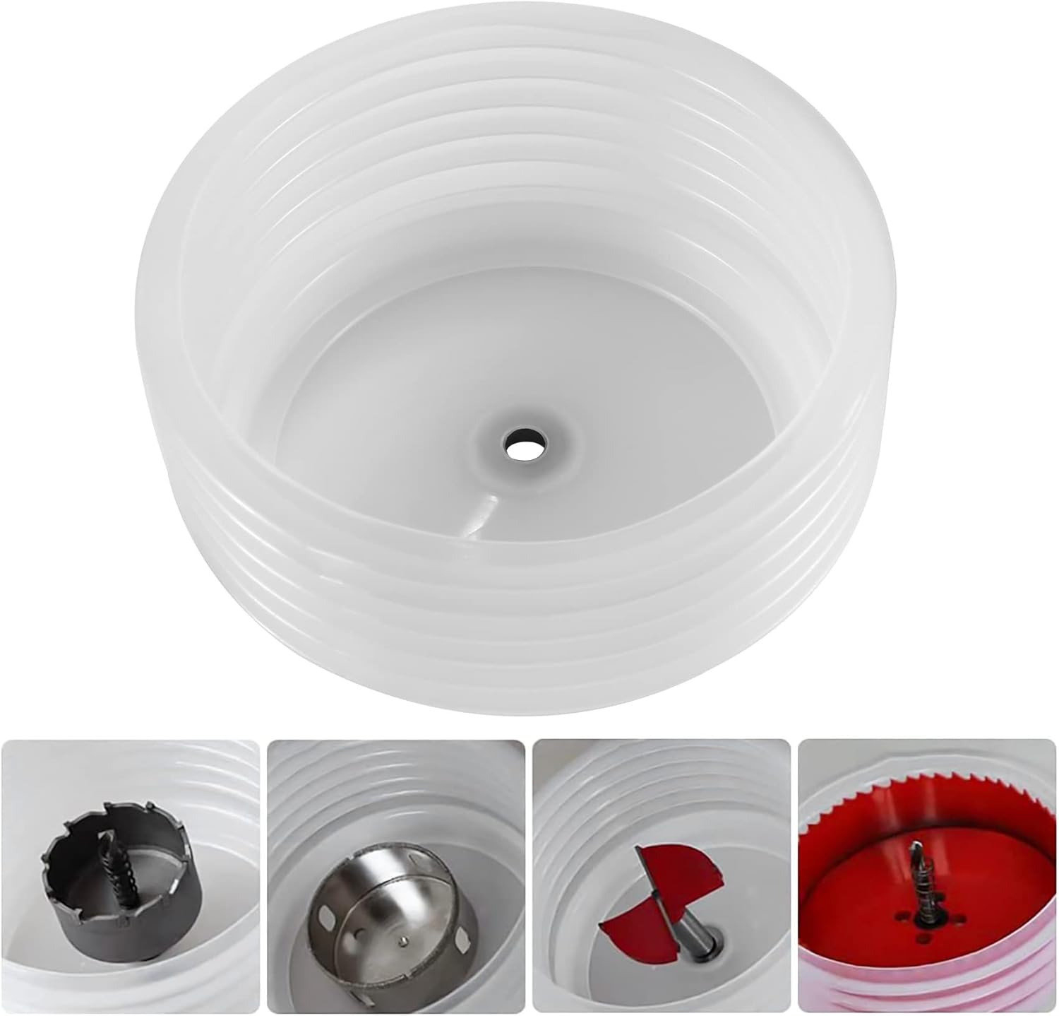 YUPVM Hole Saw Hole Opener Wood Electrician Hammer Drill Tool Accessories Dustproof Device image number 2