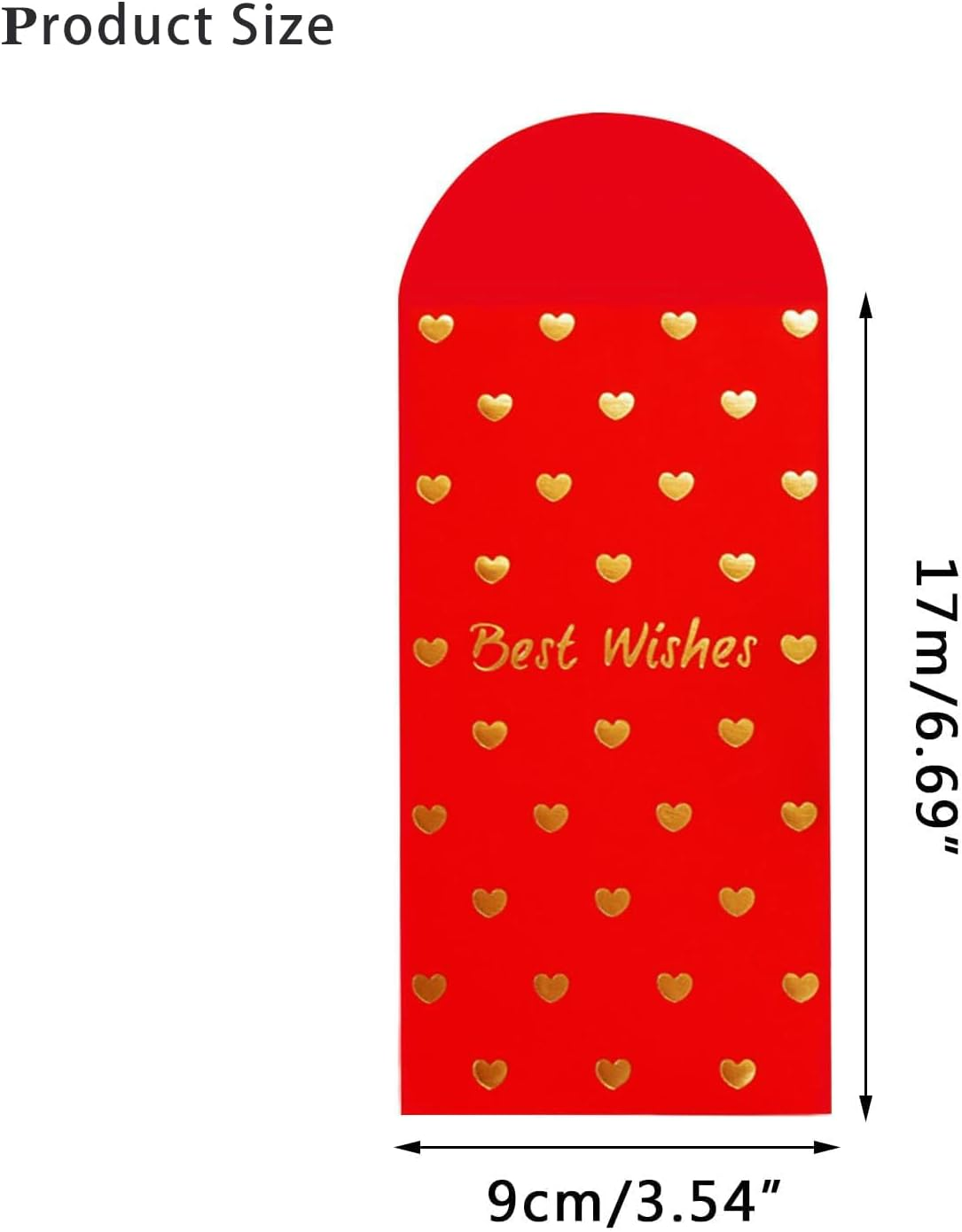 30 Pack Lucky Red Envelopes Chinese with Heart and Best Wishes Design - Chinese New Year Envelopes Chinese Red Envelope Bulk Money Envelopes for Cash Gifts Ideal for Sharing Joy and Blessings - Snake-Themed 1 image number 7