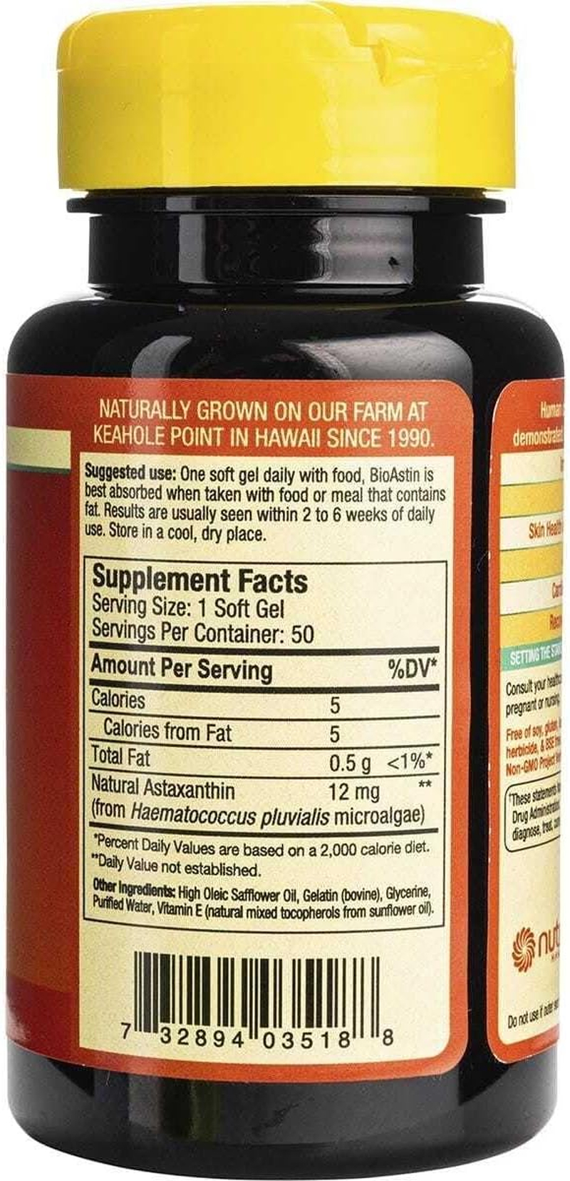 Nutrex Hawaii - Bioastin Hawaiian Astaxanthin 12 Mg. - 50 Gelcaps