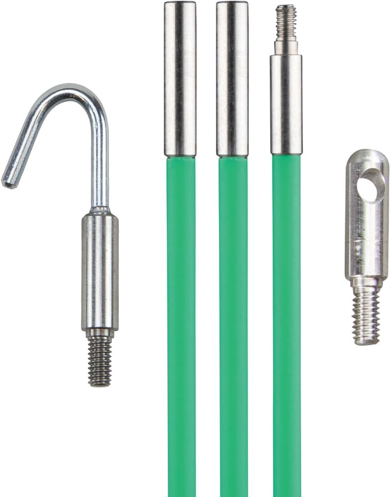 Klein Tools 50159 15-Foot Hi-Flex Glow Fish Rod Set