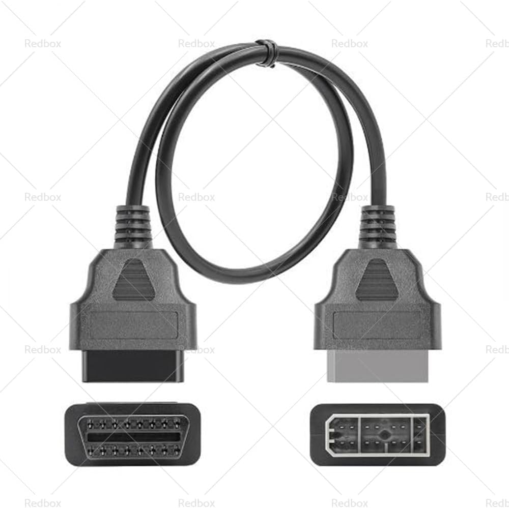 MAX COOL OBD2 Car Diagnostic Connector Adapter Cable Suitable for Nissan 14 Pin OBD1 to 16 Pin Adapter Cable image number 2