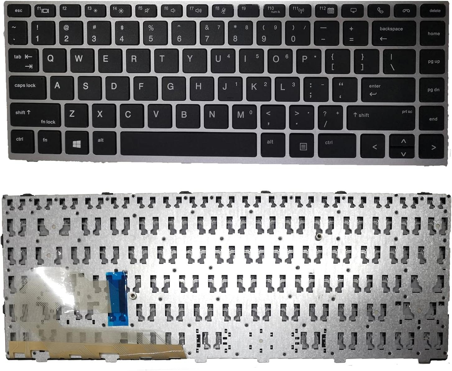 Magideal Laptop Keyboard US Layout Keypad for HP Elitebook 745 G5 840 G5 G6 Replacement Black image number 2