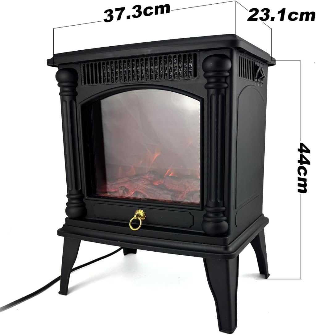 Electric Fireplace Portable Heater for Home with 2 Heat Levels (800W/1500W), LED Flame Effect, Overheat Protection, Heats up to 25M&sup2; image number 5