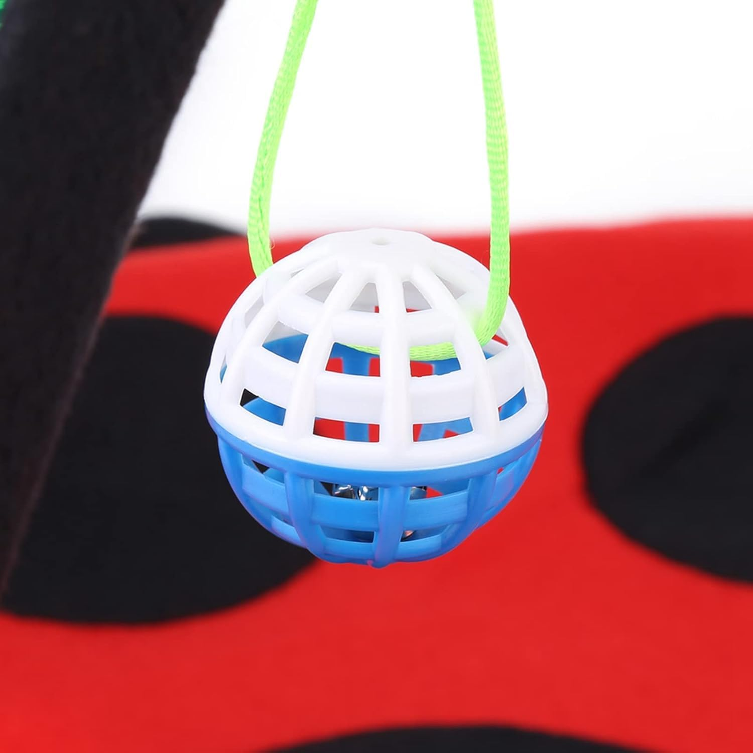 Cozioz Foldable Cat Activity Play Tent with Hanging Toys &ndash; Multi-Functional Cushion Bed and Exercise Center for Cats and Kittens