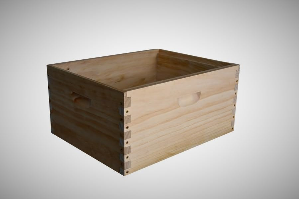 WSP Pre-Drilled Beehive Boxes Premium Quality Flat Pack | 22Mm Thick, Insulated & Durable Beehive Boxes | Easy to Assemble & Long-Lasting Pinewood Beehive Boxes (8 Frames)