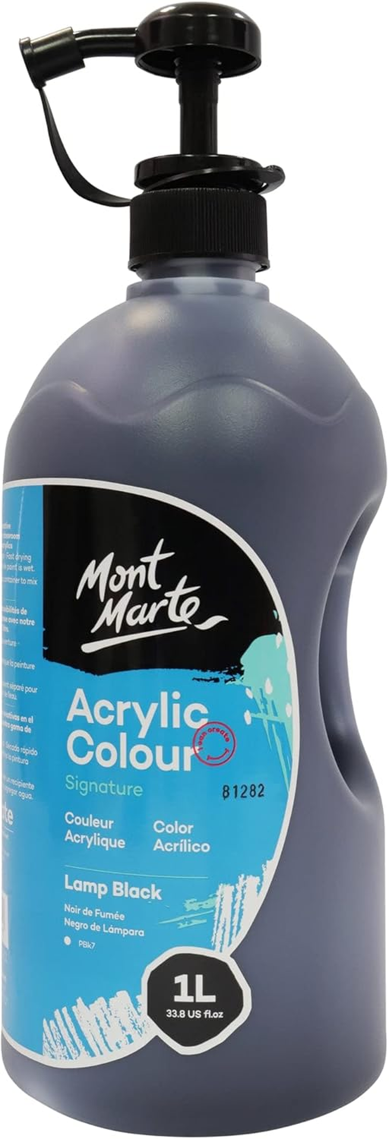 Mont Marte Signature Acrylic Colour with Pump 1 Litre, Gold image number 5