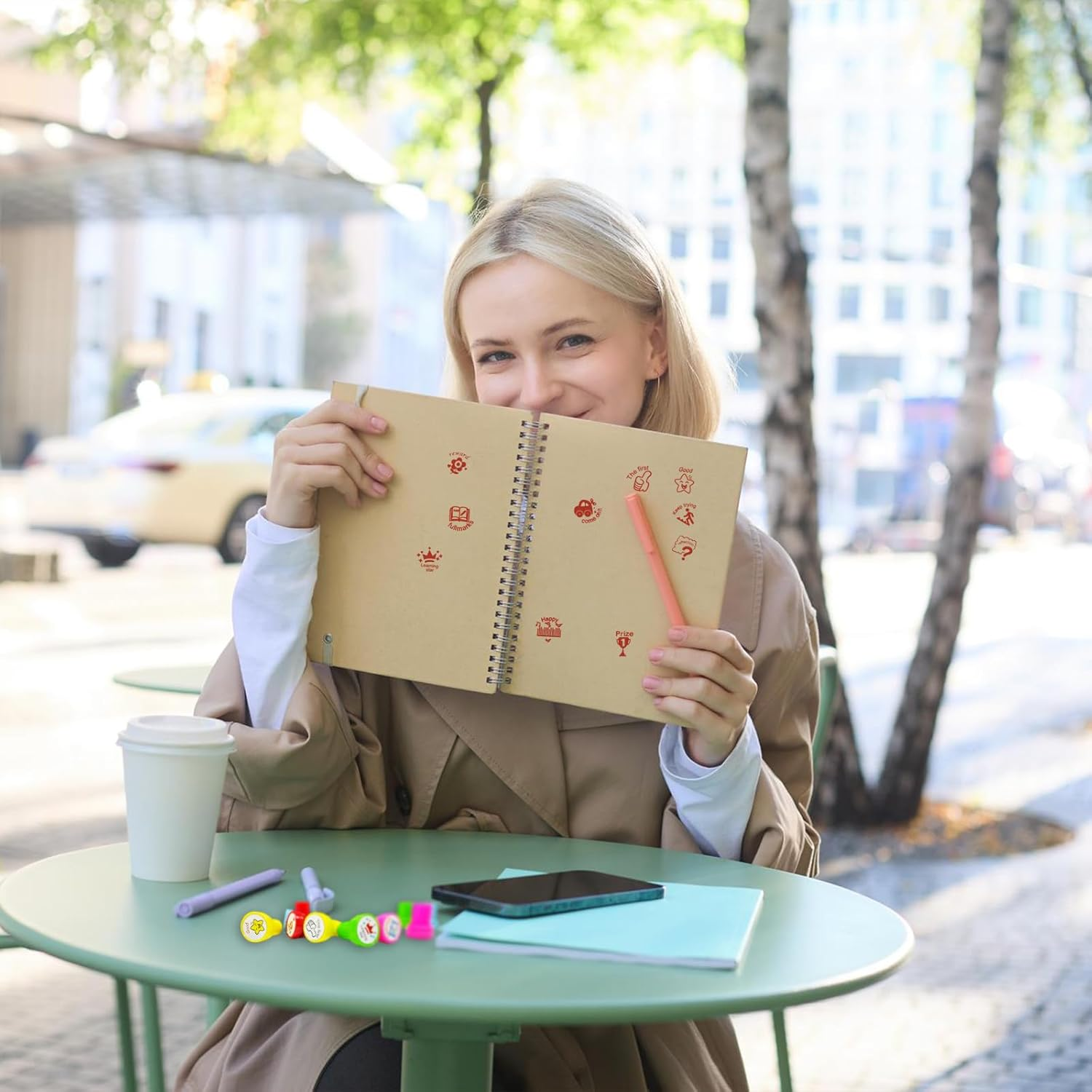 TEAONE Comment Stamps, 10 PCS Motivational Stamps for Homework, Teacher Supplies (Different Kinds) image number 4