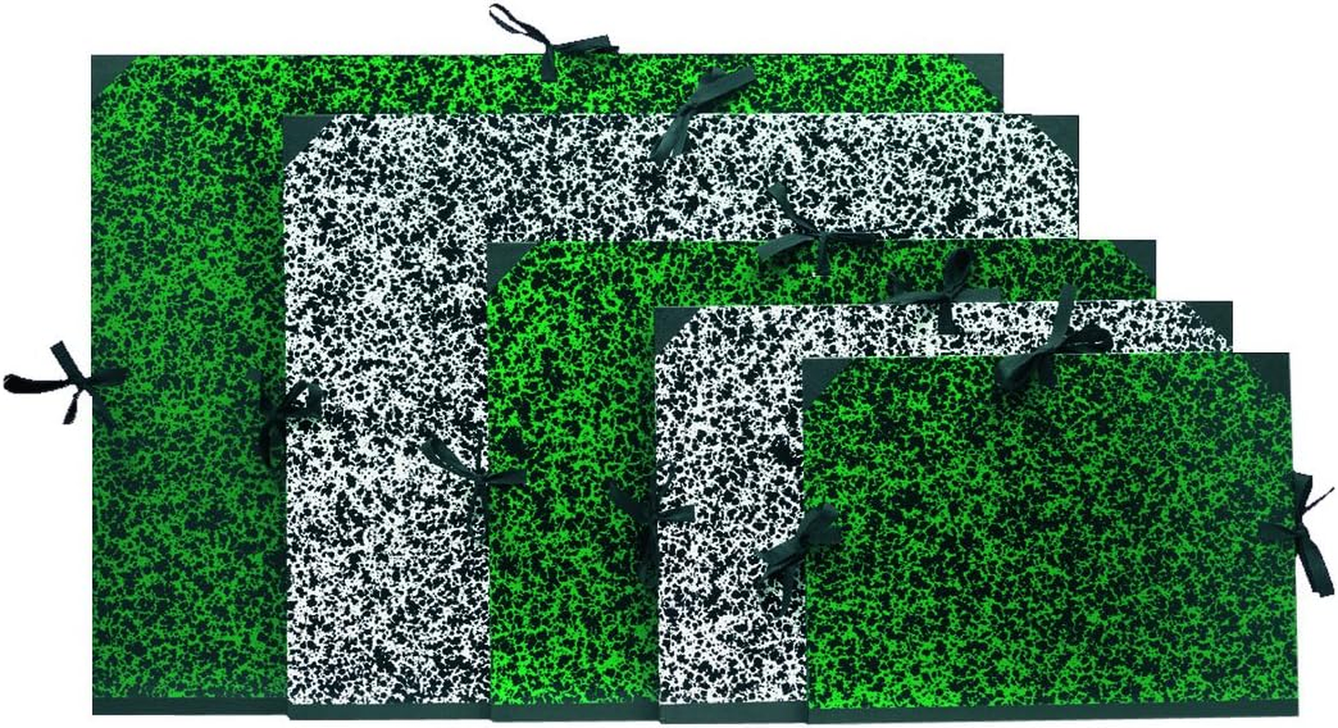 Clairefontaine - Ref 93245C - Annonay Art Folder - A4 Size, Elastic Strap Closure, 30Mm Spine, White Paper Lining, Acid Free - Suitable for Transporting Artwork, Green image number 4