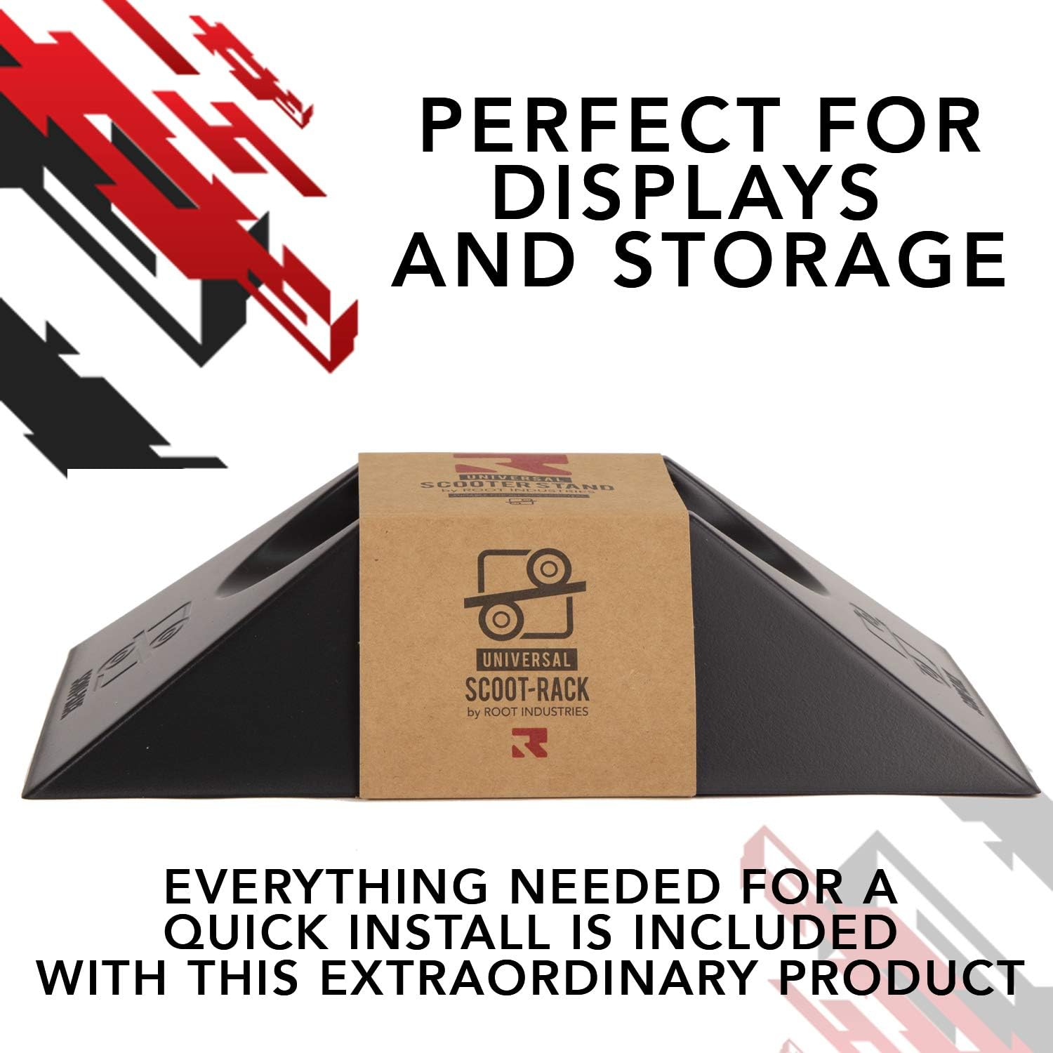 Scooter Stand - Universal Size Fits All Kick Scooters - Sturdy Design Guaranteed to Fit All Pro Scooters and Kick Scooters - Stable Base - Scooter Floor Stand by Root Industries