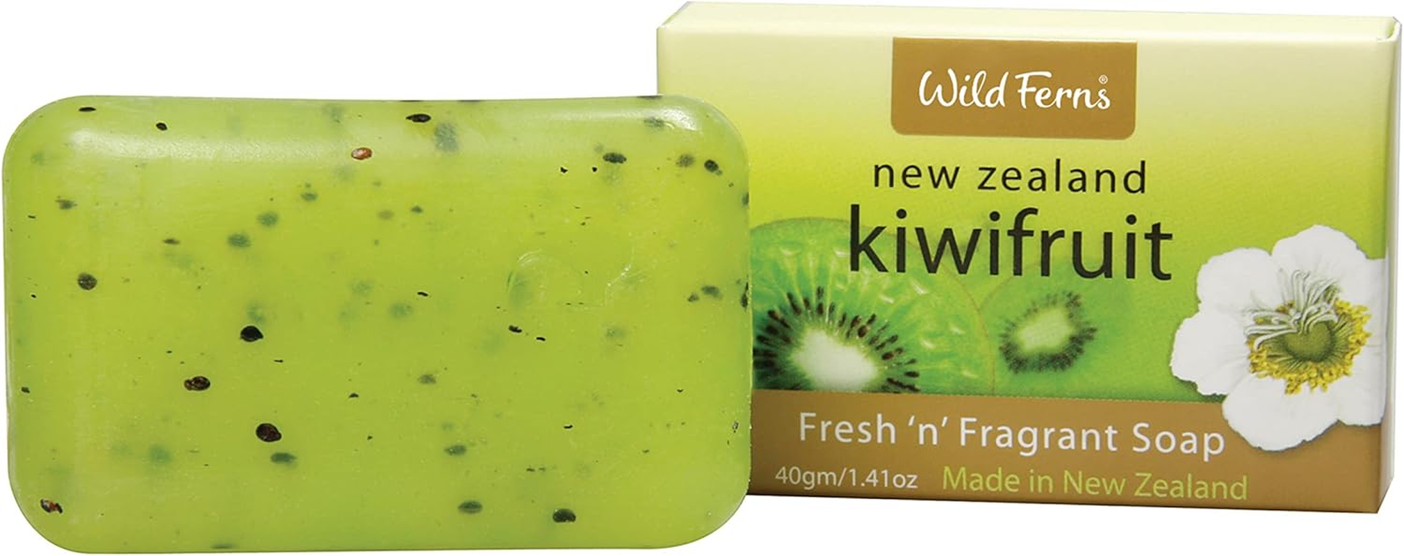 Wild Ferns Kiwifruit Fresh &lsquo;N&rsquo; Fragrant Soap, 40G, Pack of 1