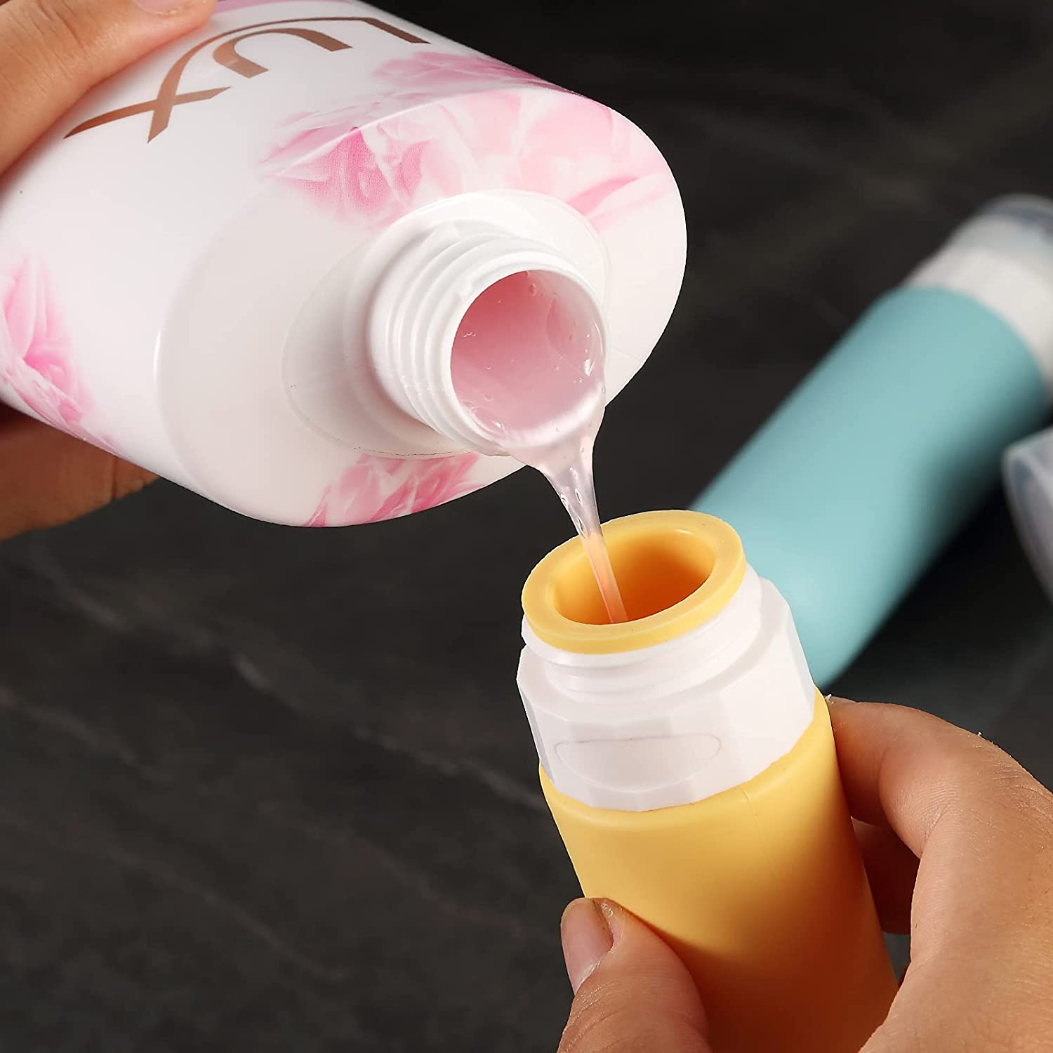 Gemice Travel Bottles Set - Tsa Approved, Travel Size Containers,Leak Proof Silicone Squeezable Containers for Toiletries, Shampoo, Lotion & Body Wash Accessories (1) image number 3