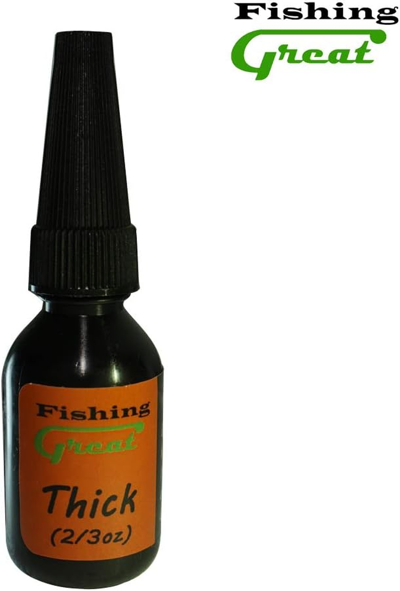 Greatfishing Fly Tying UV Clear Glue and Power UV Light Combo Three Bottles Thick Thin and Soft +12 LED UV Light for Building Flies Heads Bodies Wings and Gluing Eyes - Thin Uv Glue image number 2